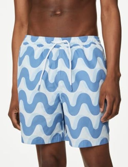 M&S Mens Quick Dry Wave Print...