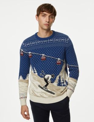 Mens cotton clearance christmas jumper