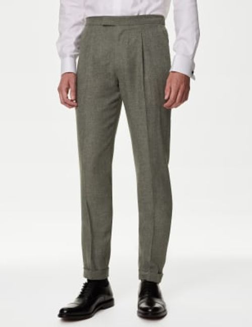 M&S Men's Linen Rich Single...