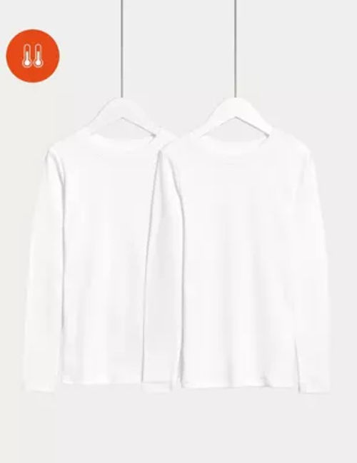 16 - Heatgen™ Long Sleeve Thermal Vest Top, M&S - teal colour