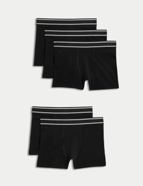 M&S Boys 5pk Cotton with...