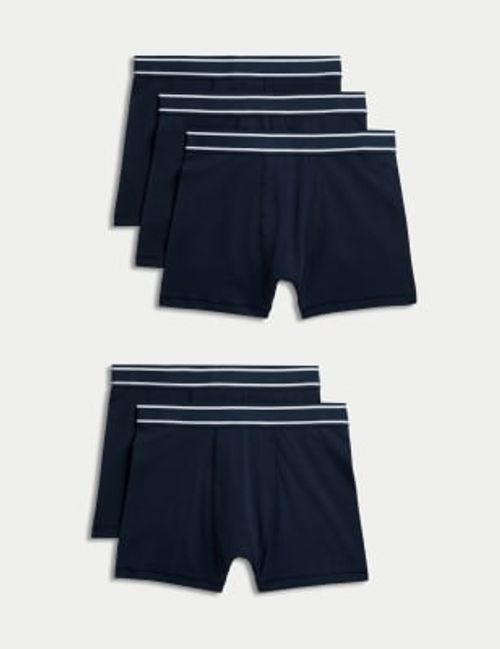 M&S Boys 5pk Cotton with...