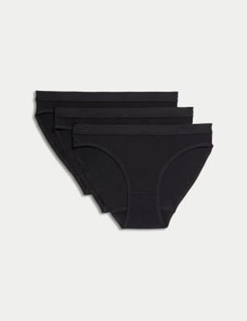 10pk Cotton Rich Bikini Knickers, M&S Collection