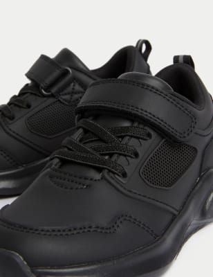 Marks and spencer plimsolls hotsell black