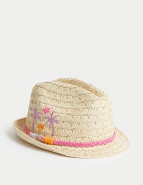 M&S Girls' Palm Tree Sun Hat...