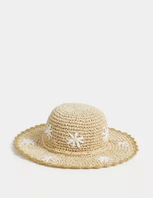 M&S Girls' Floral Sun Hat (18...