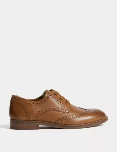 M&S Boys' Leather Brogues (3...