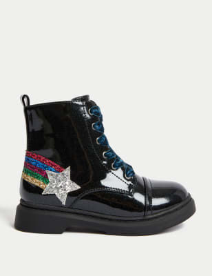 M&s girls store black boots