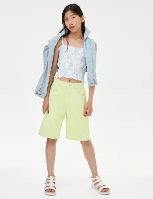 M&S Girls Denim Shorts (6-16...