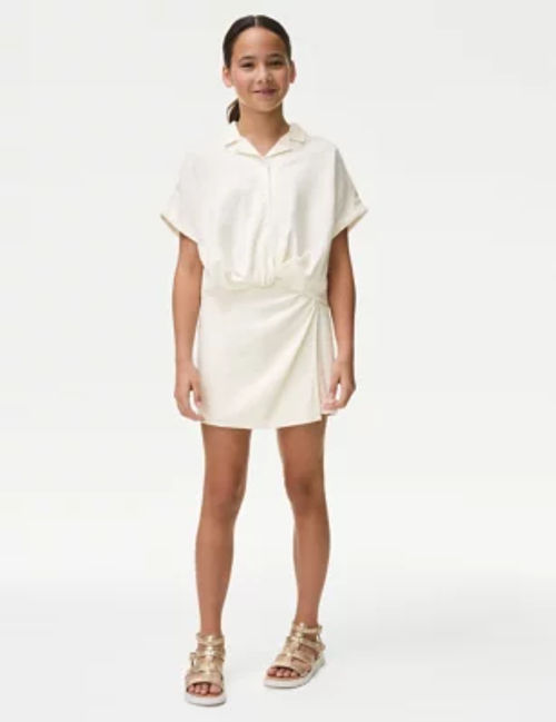 M&S Girls Linen Wrap Skorts...