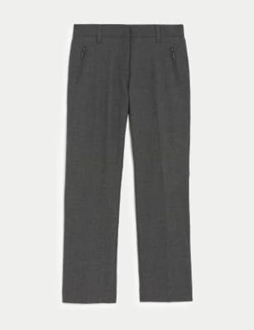 Girls' Slim Leg School Trousers (2-18 Yrs)