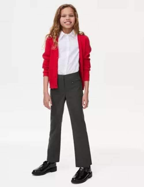 M&S Girls Slim Leg Zip Pocket...