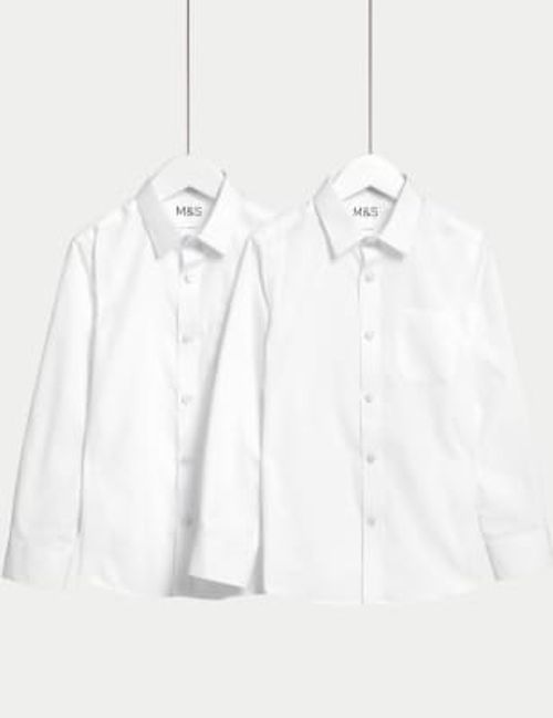 M&S Boys 2-Pack Non-Iron...