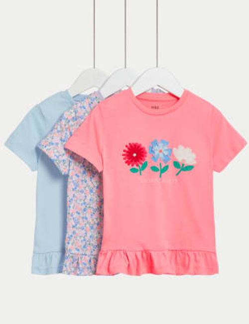 M&S Girls 3pk Pure Cotton...