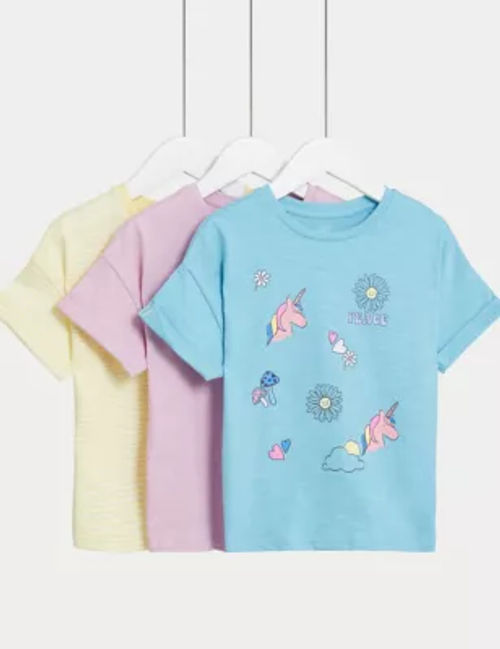 M&S Girls 3pk Pure Cotton...