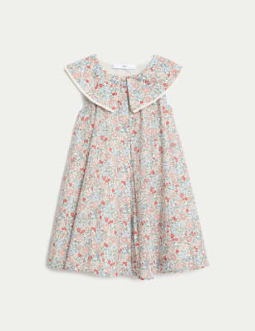 M&S Girls Pure Cotton Floral...