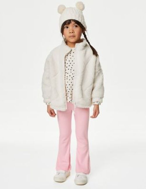 M&S Girls Cotton Rich Ribbed...