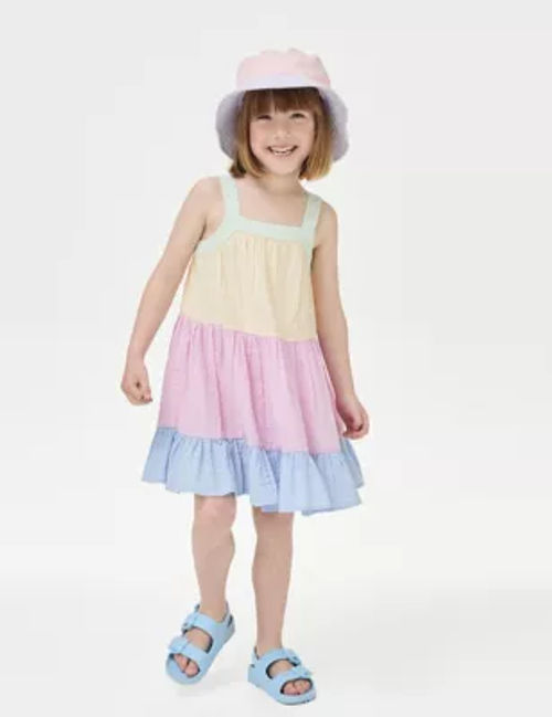 M&S Girls Pure Cotton Tiered...