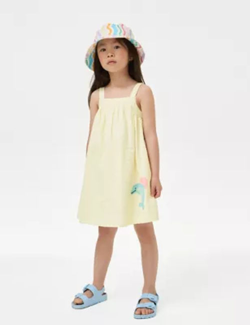 M&S Girls Pure Cotton Dolphin...