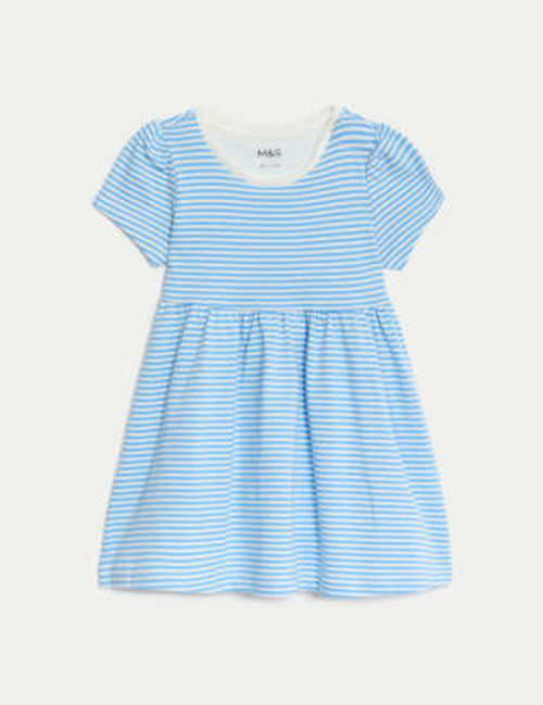 M&S Girls Pure Cotton Striped...