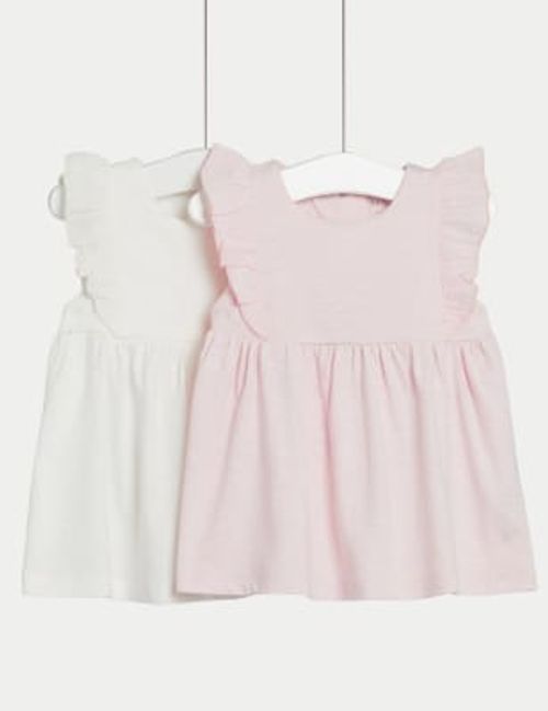 M&S Girls 2pk Pure Cotton...