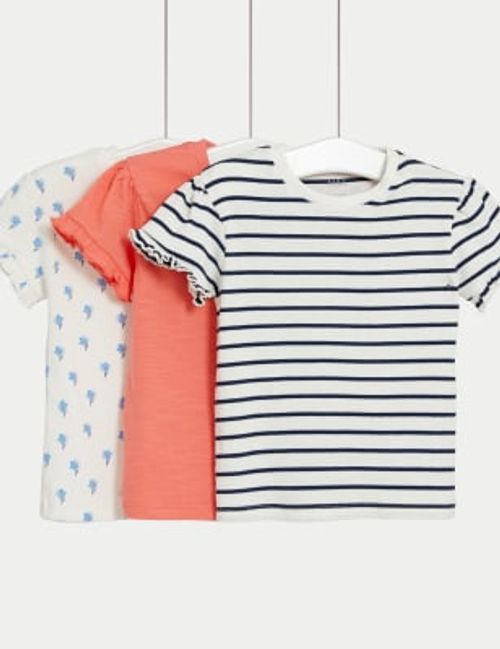 M&S Girls 3pk Pure Cotton...