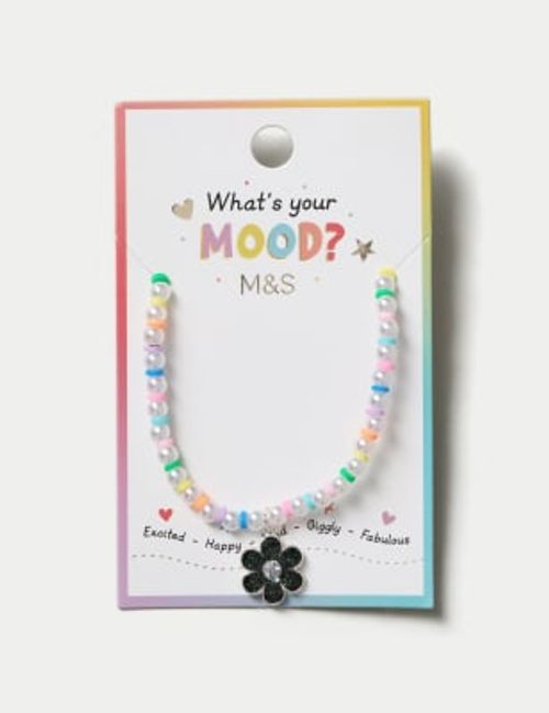 M&S Girls Mood Flower Silver...