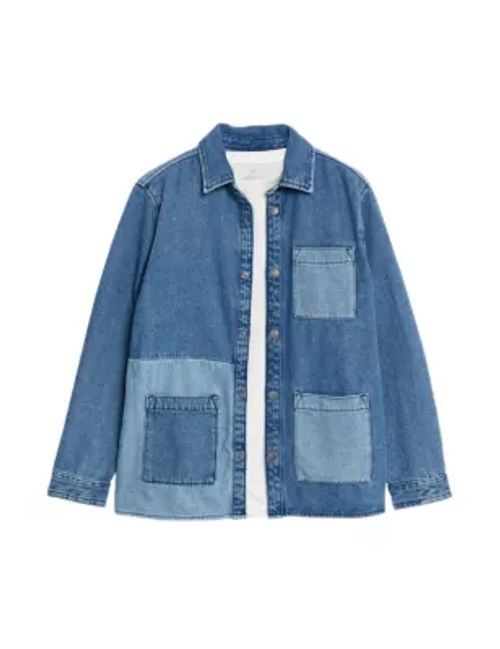 Denim Dungarees (6-16 Yrs), M&S Collection