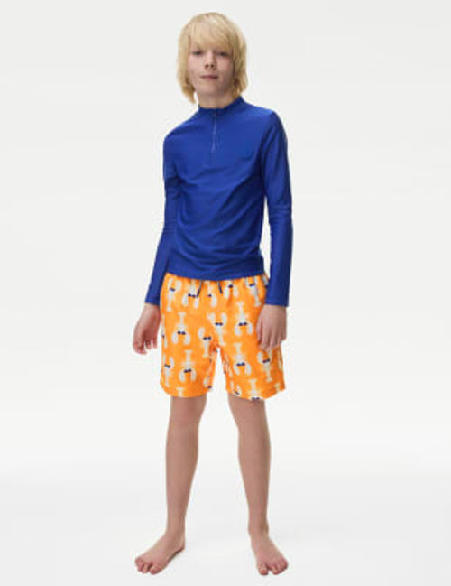 M&S Boys Lobster Print Swim...