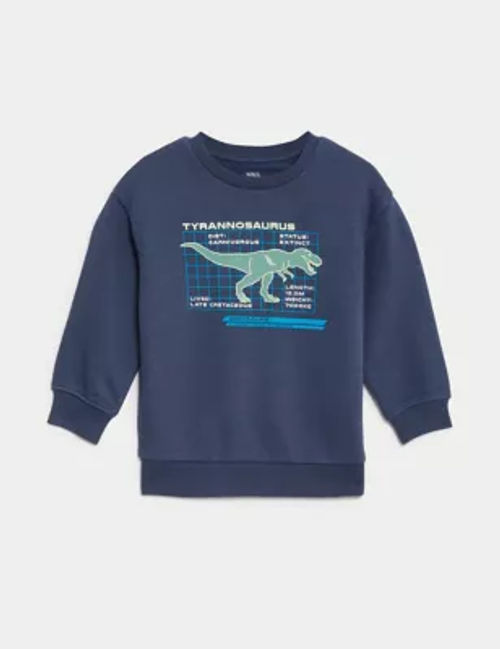 M&S Boys Cotton Rich Dinosaur...