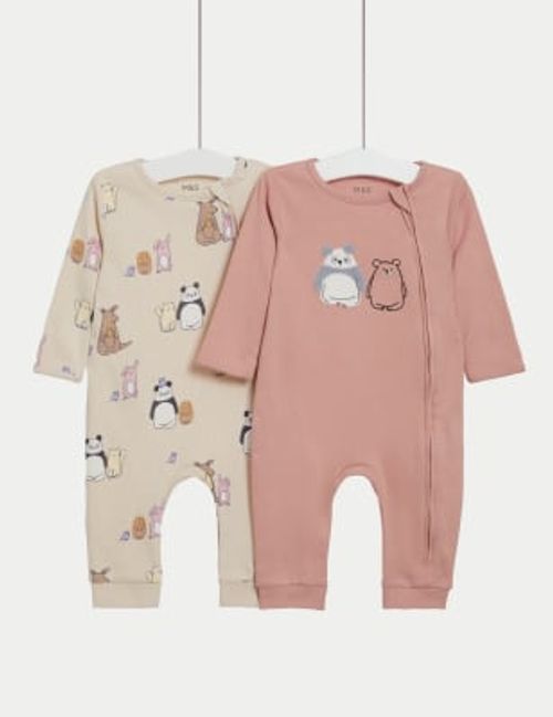 M&S Girls 2pk Pure Cotton...