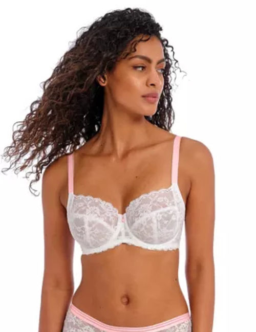 Freya Womens Offbeat Wired Side Support Bra D-K - 28D - White