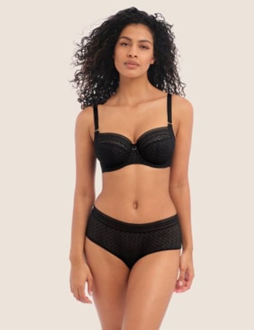 Freya Womens Viva Wired Side Support Bra D-K - 28D - Black Mix