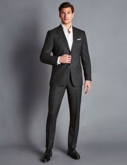 Super 120's Grey Slim Fit Suit