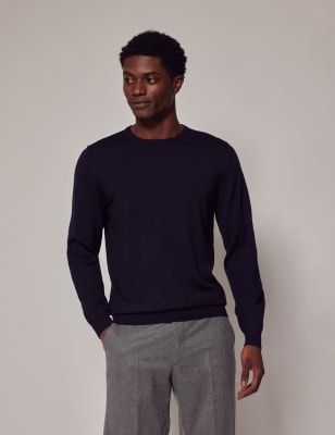 Marks and spencer mens merino wool jumper top