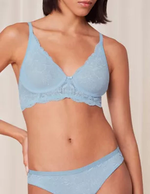 Charm bra, blue