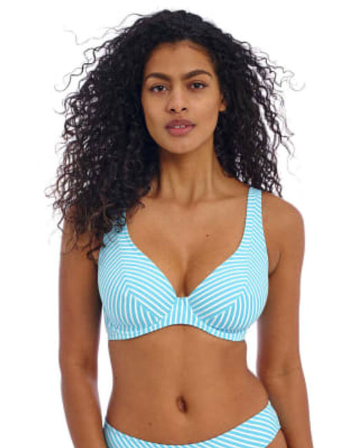 Ribbed One Shoulder Bikini Top, Monsoon