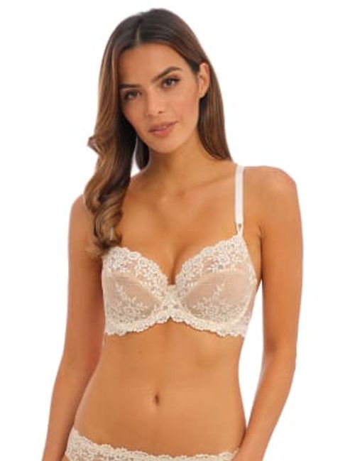 Wacoal Womens Embrace Floral Lace Wired Full Cup Bra - 34DD - Beige Mix,  Beige Mix,White,Black Mix,Purple, £49.00