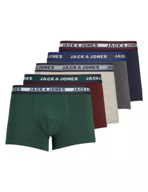 Jack & Jones Mens 5pk Cotton...