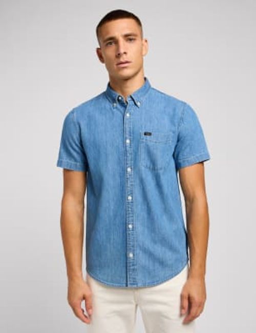 Lee Mens Denim Shirt - Blue,...