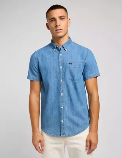 Lee Men's Denim Shirt - Blue,...