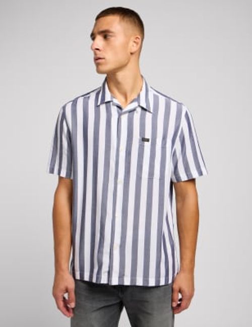 Lee Men's Striped Cuban...