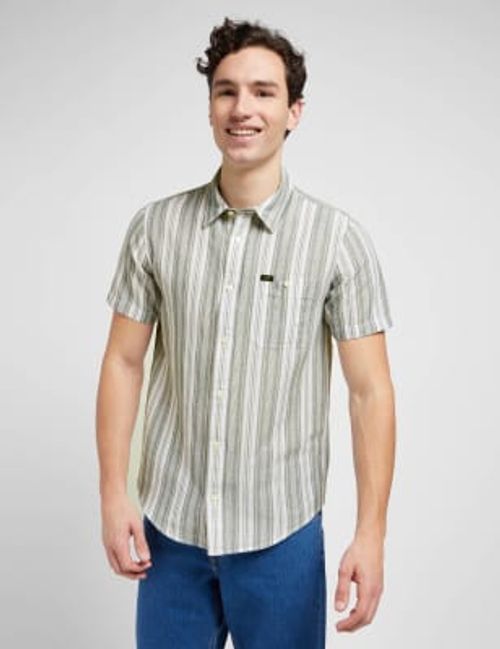 Lee Men's Linen Rich Striped...