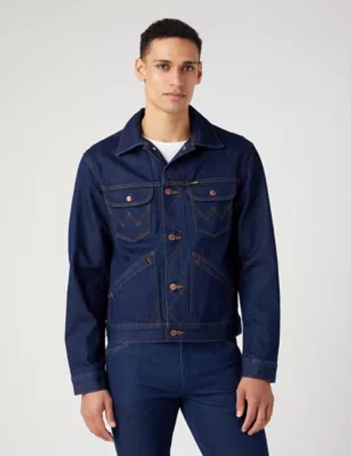 Wrangler Mens Denim Jacket -...