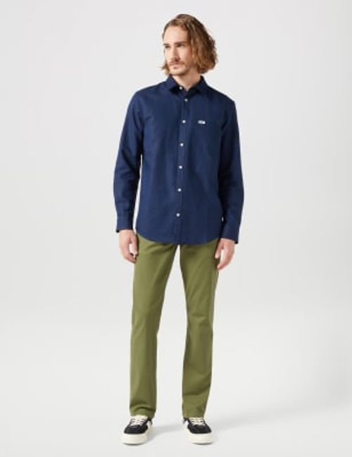 Wrangler Mens Linen Rich...