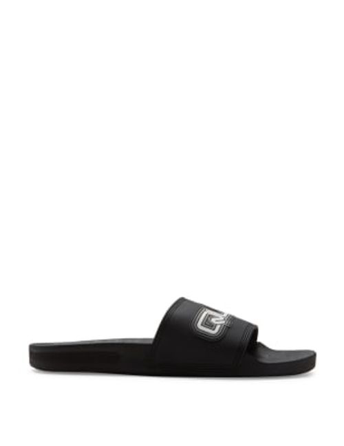 Quiksilver Men's Rivi Wordmark Slide II Sliders - 11 - Black, Black