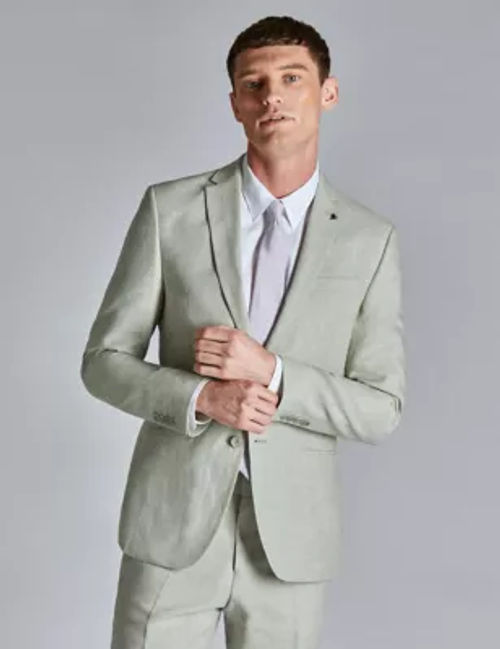 Ted Baker Mens Slim Fit Linen...