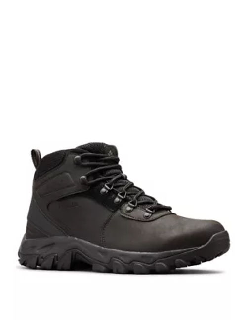 Columbia Mens Newton Ridge Plus II Waterproof Walking Boots - 12 - Black, Black