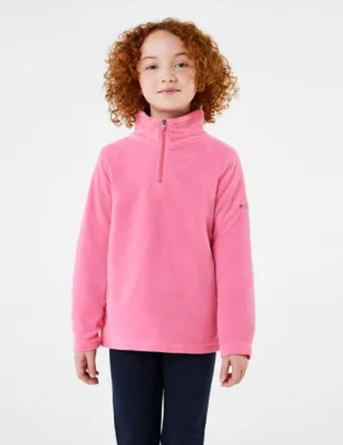 Columbia Girls Glacial Fleece Half Zip Top - XL - Pink, Pink, £22.00
