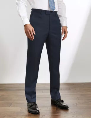 Slim Fit Italian Silk And Linen Trousers  JAEGER  MS